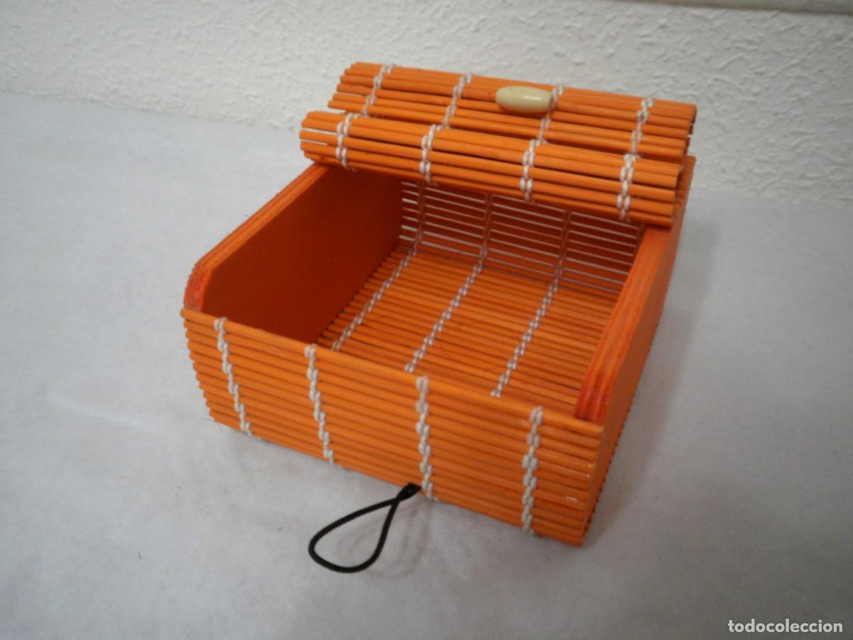 Artesan&iacute;a: Cajita naranja de bamb&uacute; - Foto 2