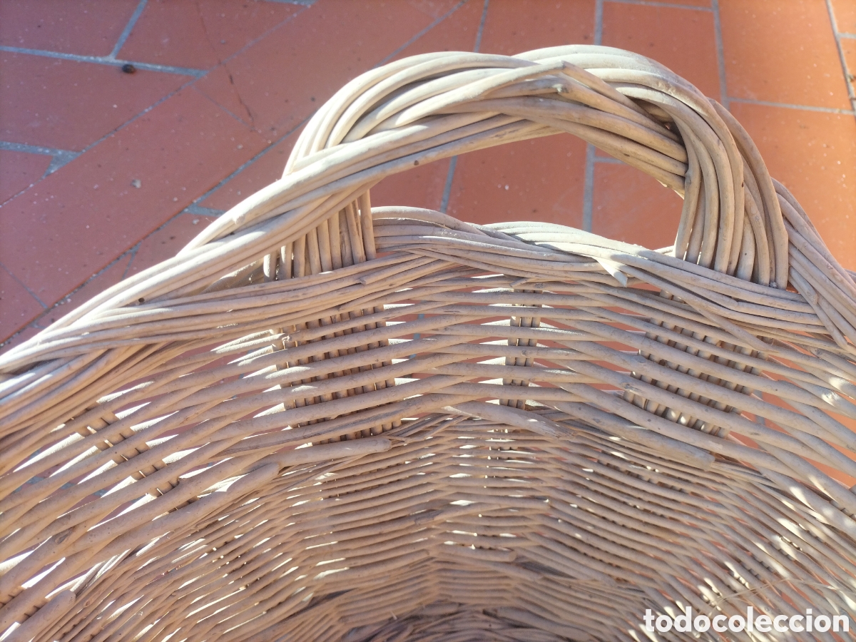 Artesan&iacute;a: Gran cesta de mimbre echa a mano - Foto 4