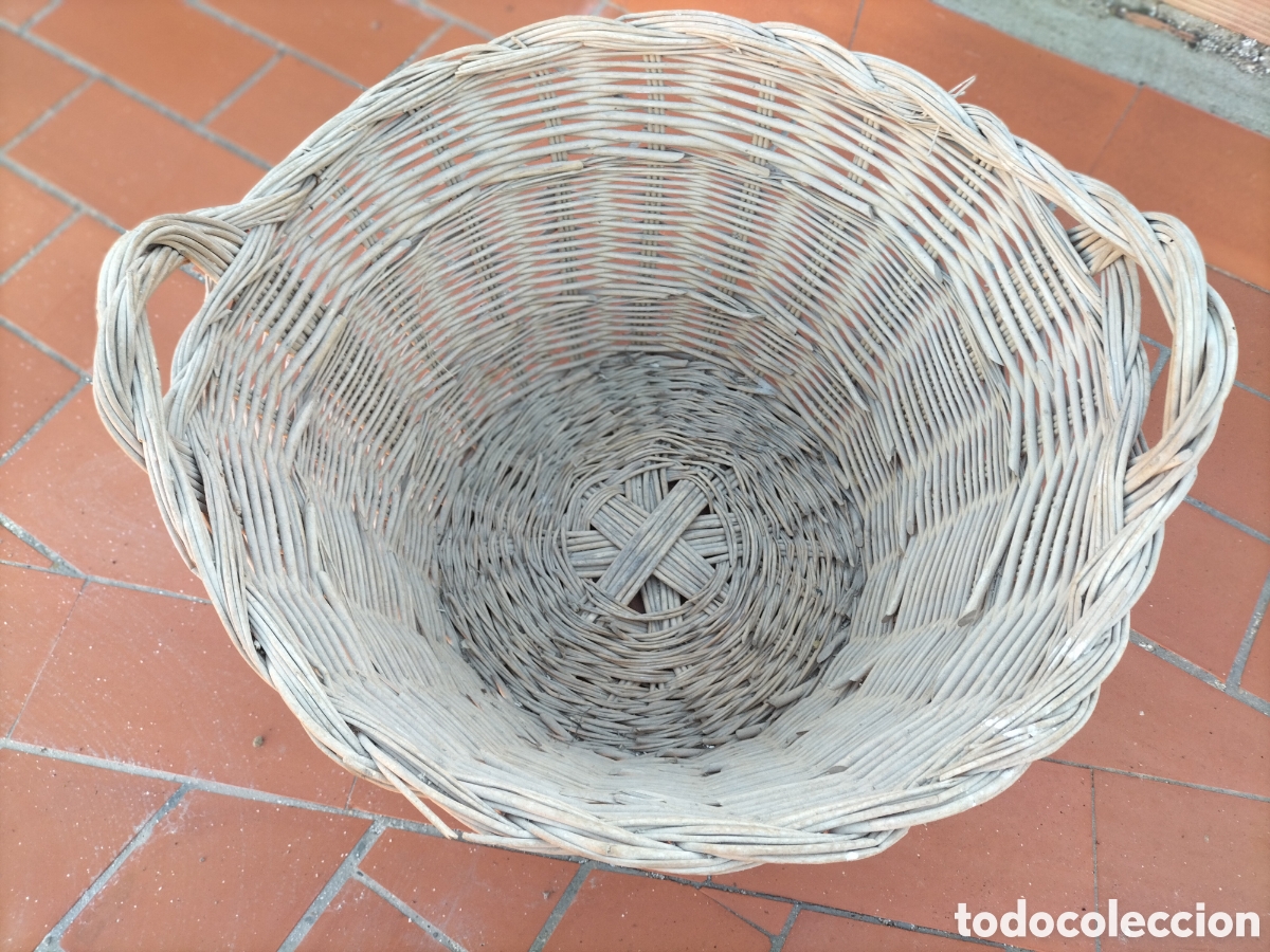 Artesan&iacute;a: Gran cesta de mimbre echa a mano - Foto 6
