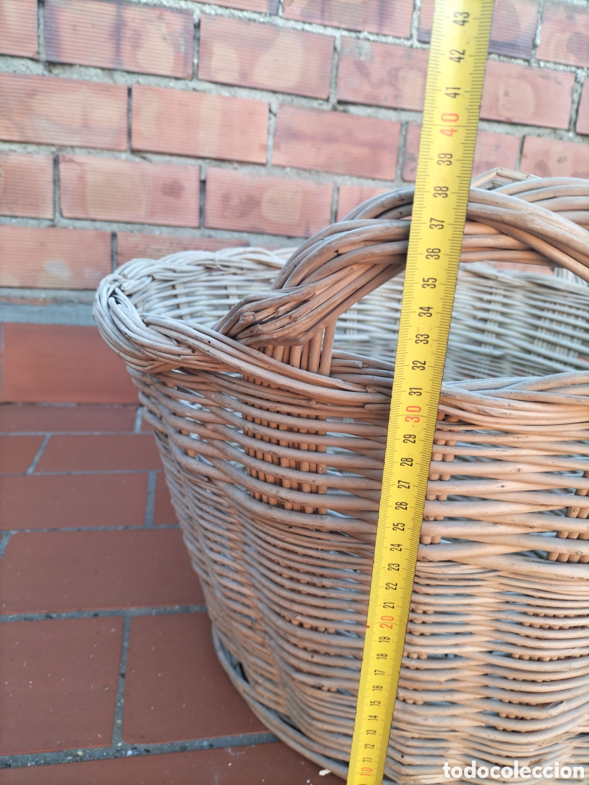 Artesan&iacute;a: Gran cesta de mimbre echa a mano - Foto 8