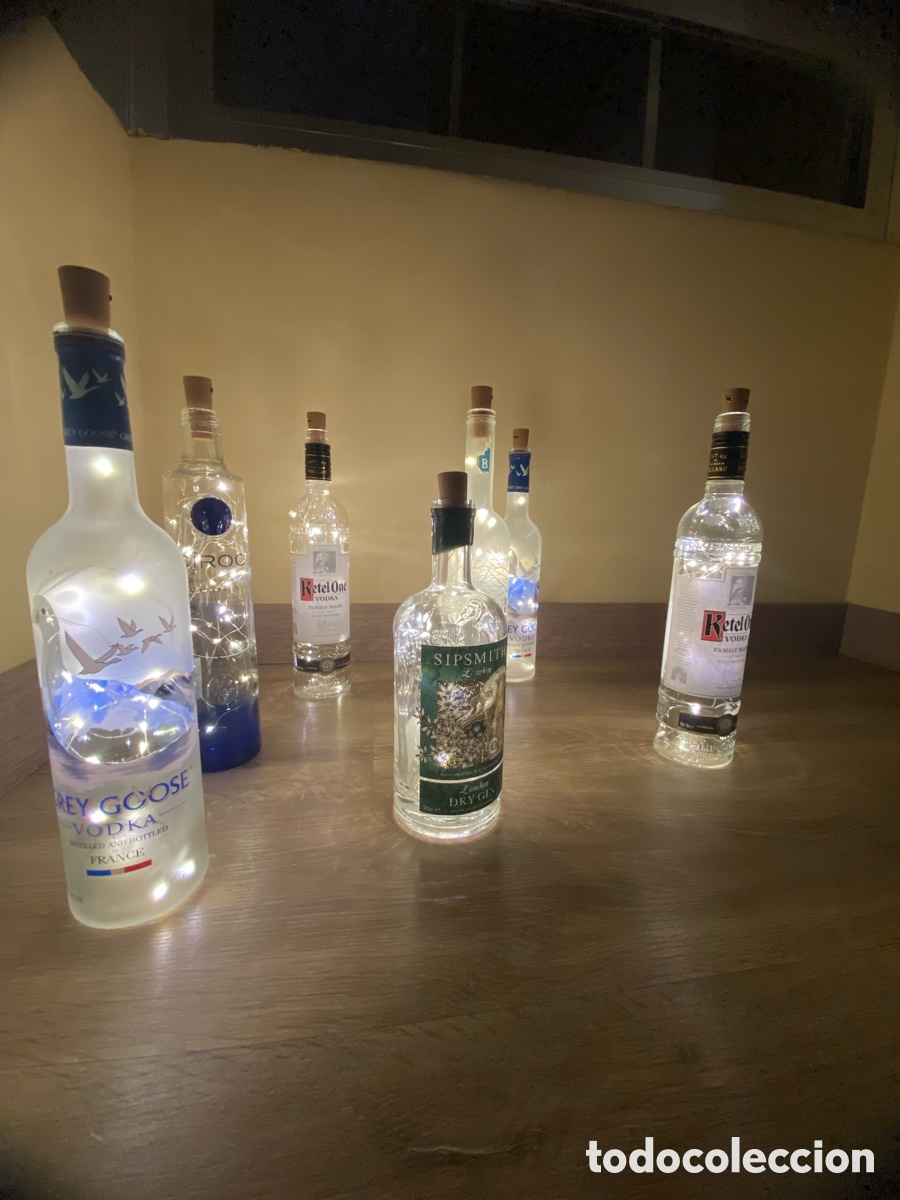 Artesan&iacute;a: L&aacute;mparas hechas con botellas - Foto 3