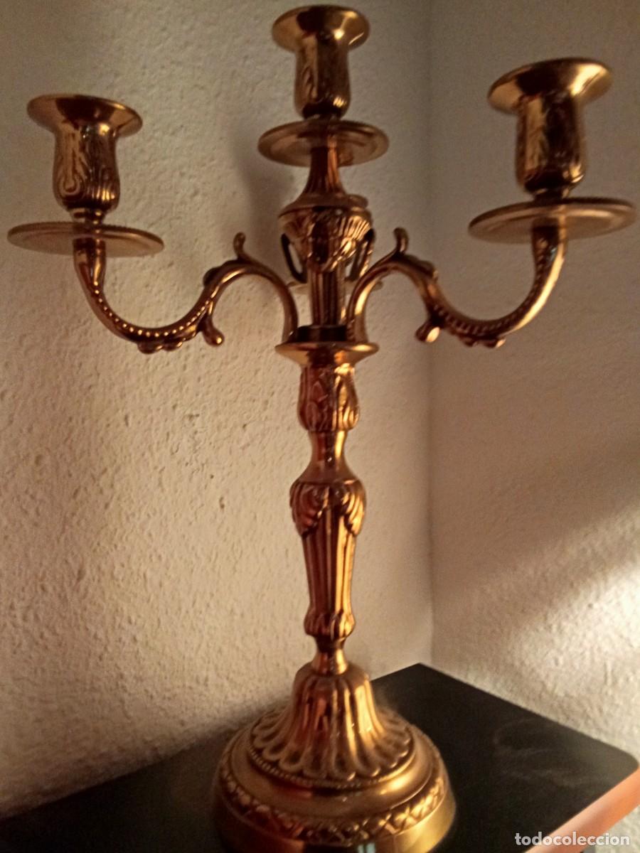 Artesan&iacute;a: PRECIOSO CANDELABRO BRONCE - Foto 3