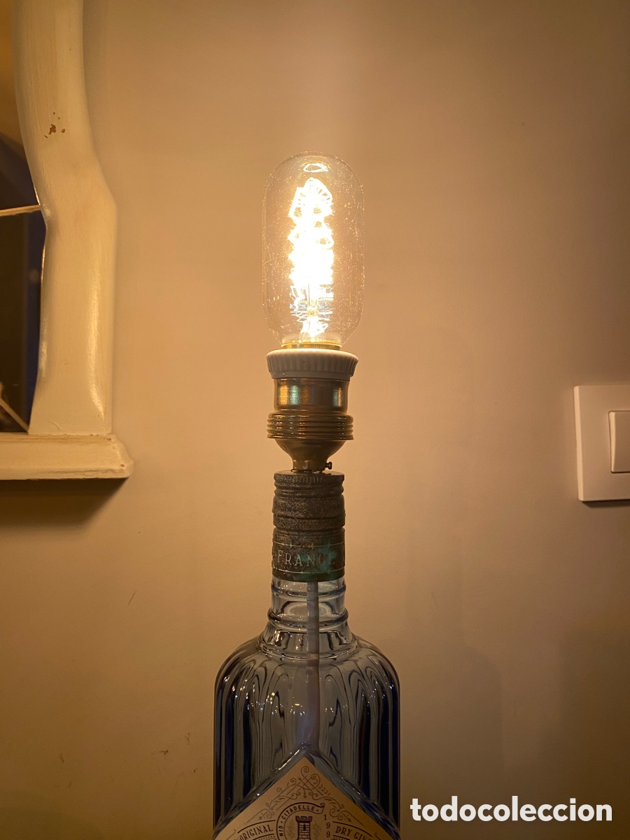 Artesan&iacute;a: L&aacute;mpara artesanal hecha con botella - Foto 2