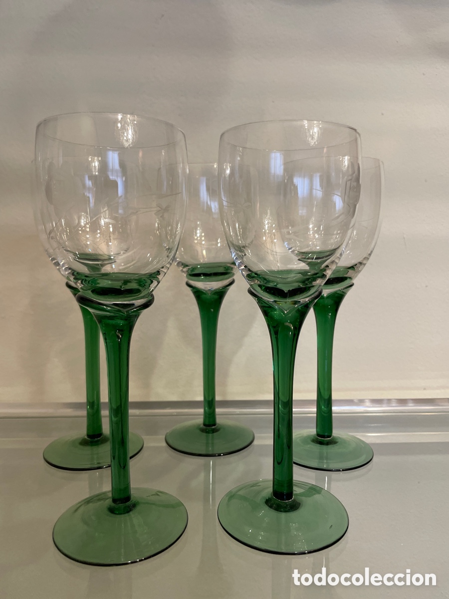 Artesan&iacute;a: 5 copas Art Dec&oacute; venecianas - Foto 2