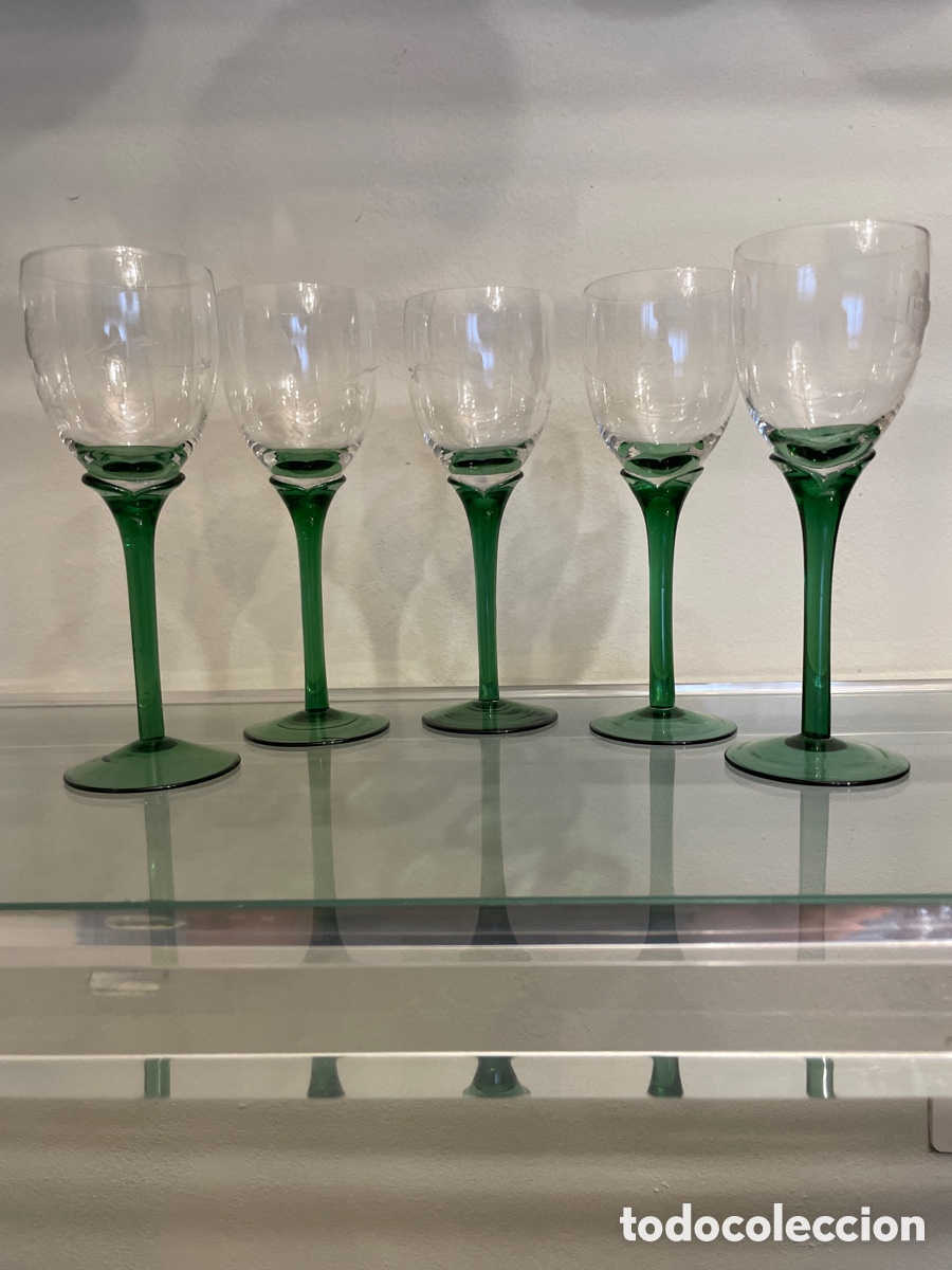Artesan&iacute;a: 5 copas Art Dec&oacute; venecianas - Foto 1
