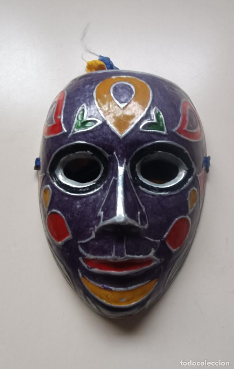 Artesan&iacute;a: Solid Brass Miniature Mask Made In India. - Foto 2