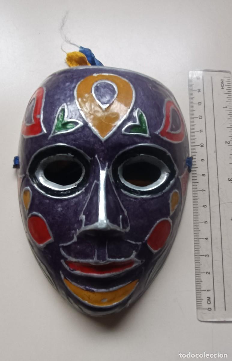 Artesan&iacute;a: Solid Brass Miniature Mask Made In India. - Foto 4