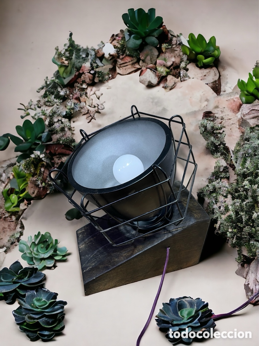 Artesan&iacute;a: L&aacute;mpara estilo industrial - Foto 3