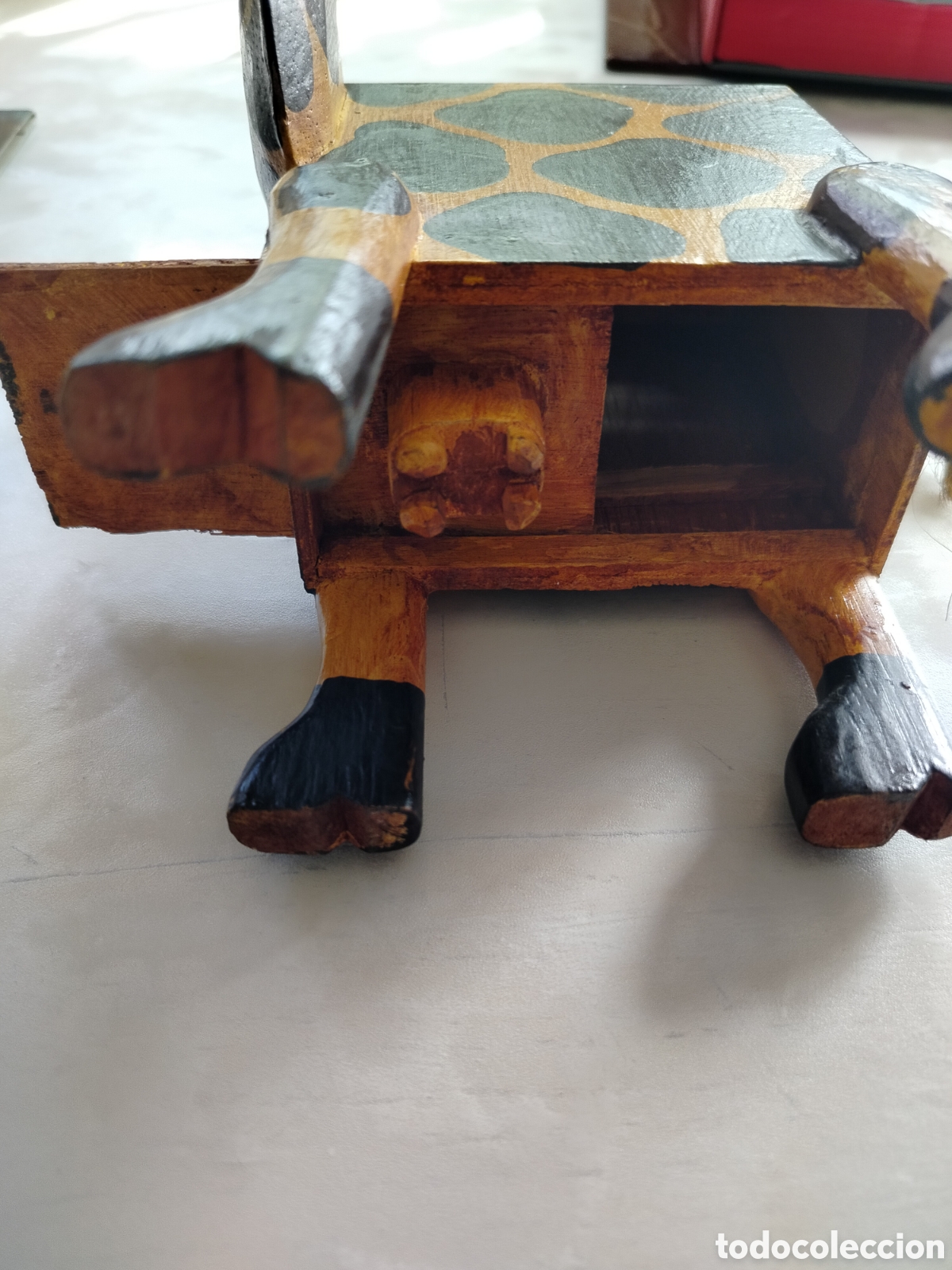 Artesan&iacute;a: Hucha Jirafa Madera. - Foto 2