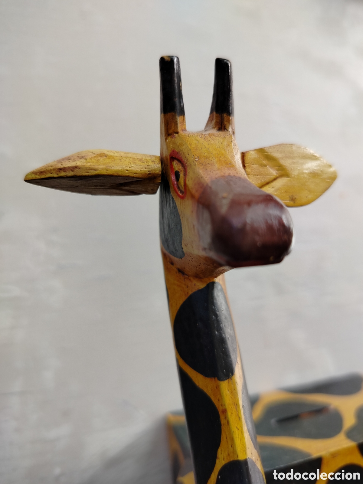 Artesan&iacute;a: Hucha Jirafa Madera. - Foto 4