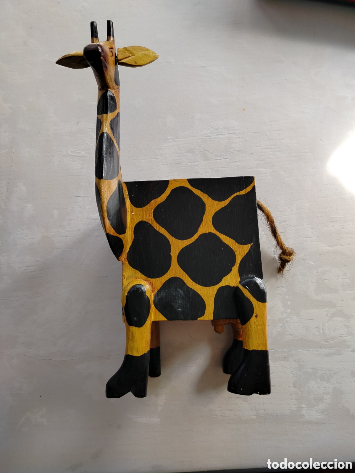Artesan&iacute;a: Hucha Jirafa Madera. - Foto 1