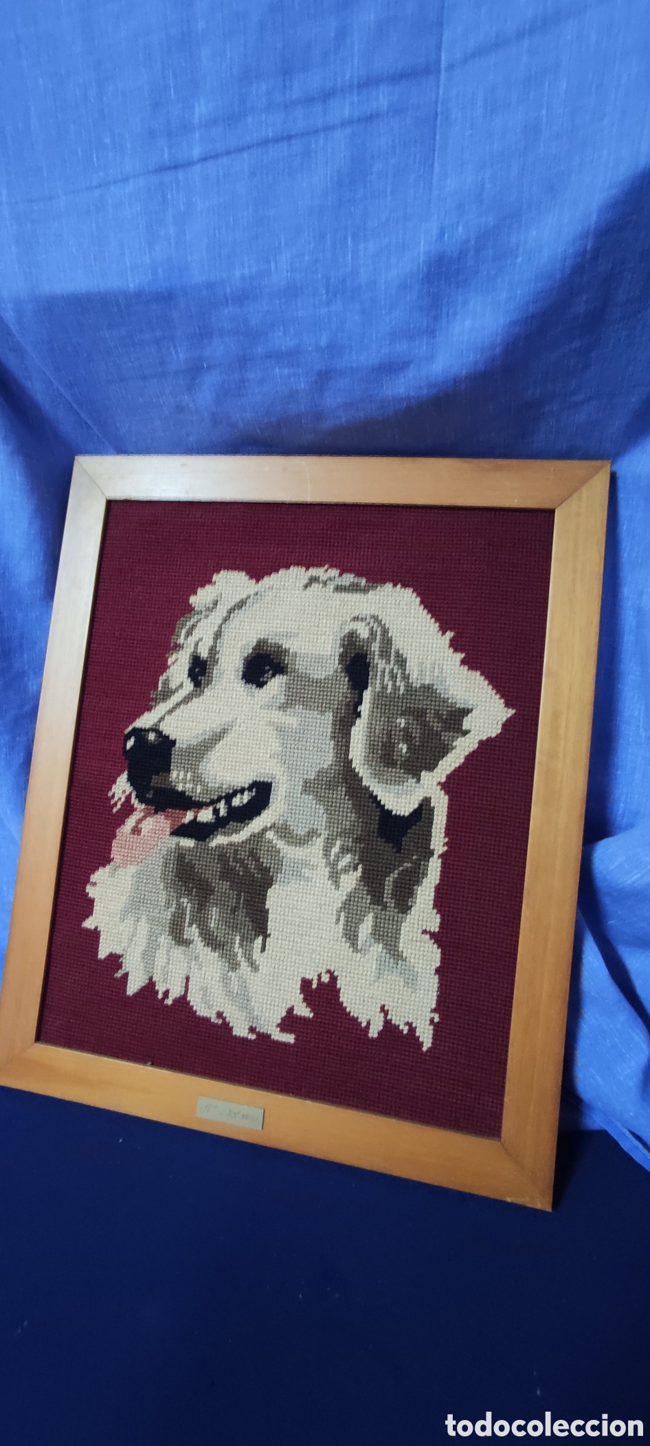 Artesan&iacute;a: Cuadro de medio punto de un perro - Foto 4