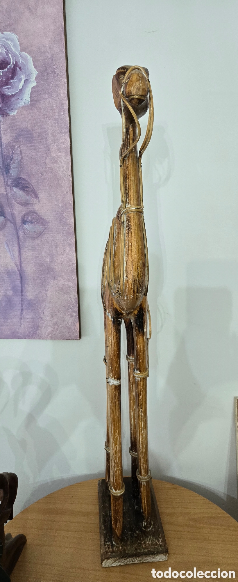 Artesan&iacute;a: Figura dromedario madera,80 cms - Foto 3