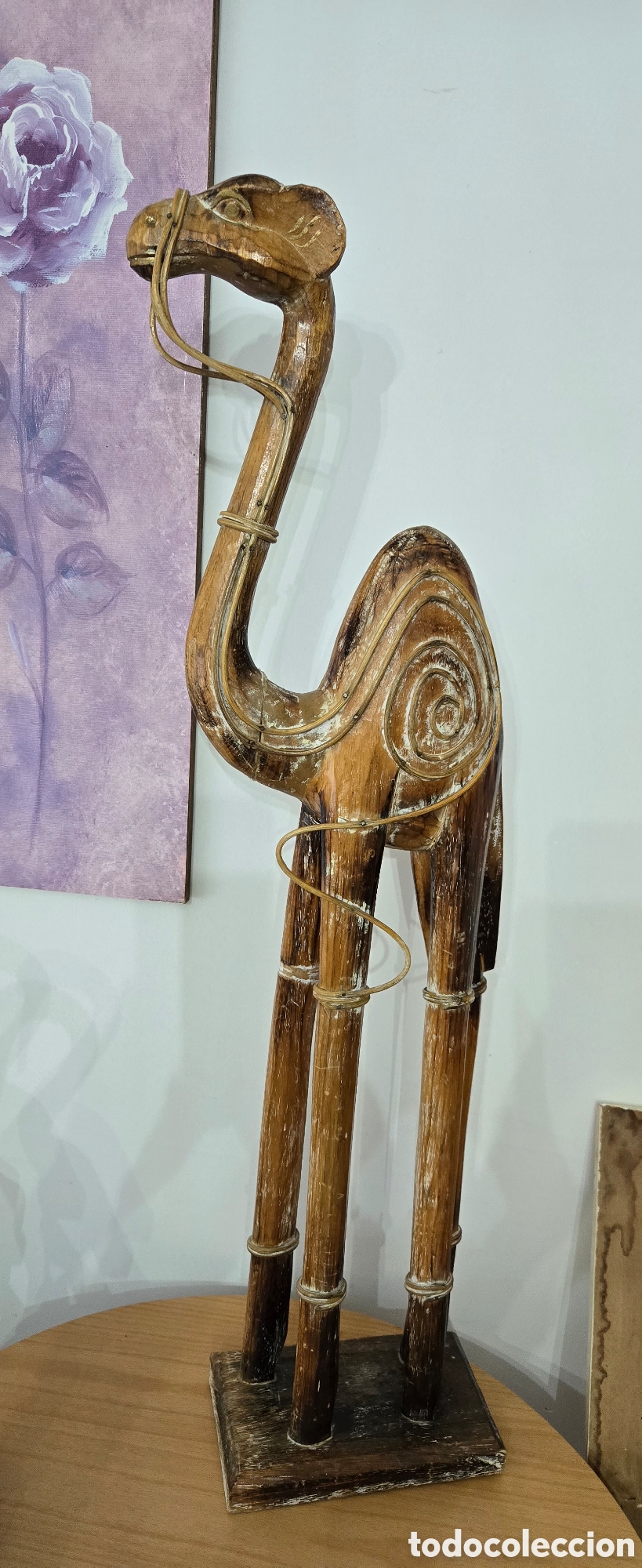 Artesan&iacute;a: Figura dromedario madera,80 cms - Foto 5