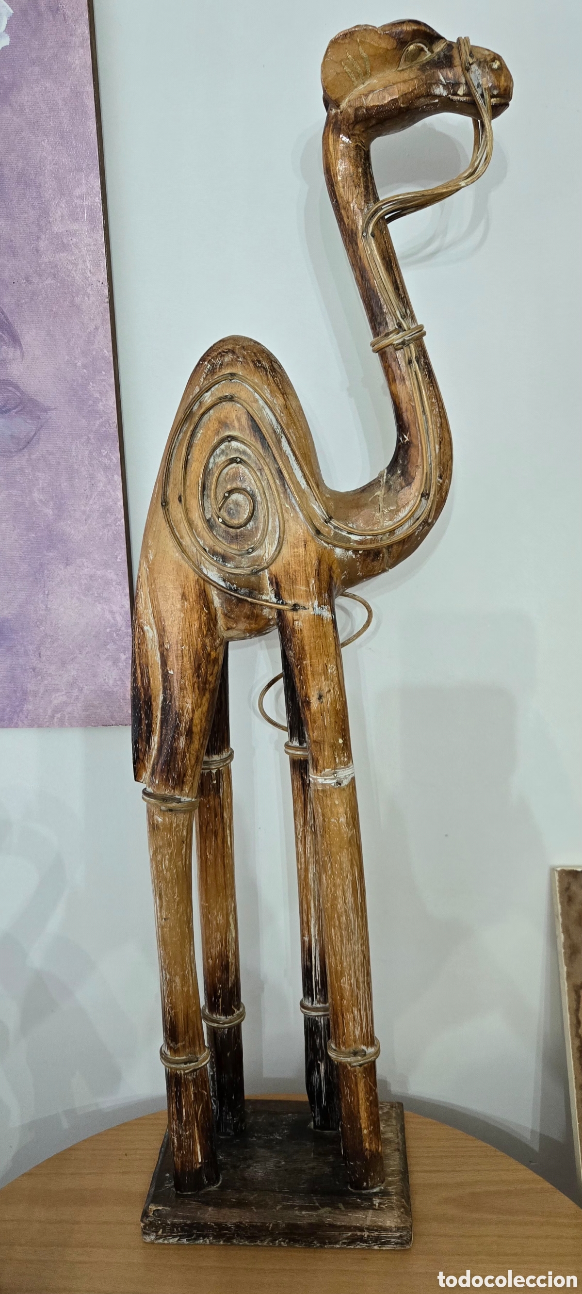 Artesan&iacute;a: Figura dromedario madera,80 cms - Foto 1