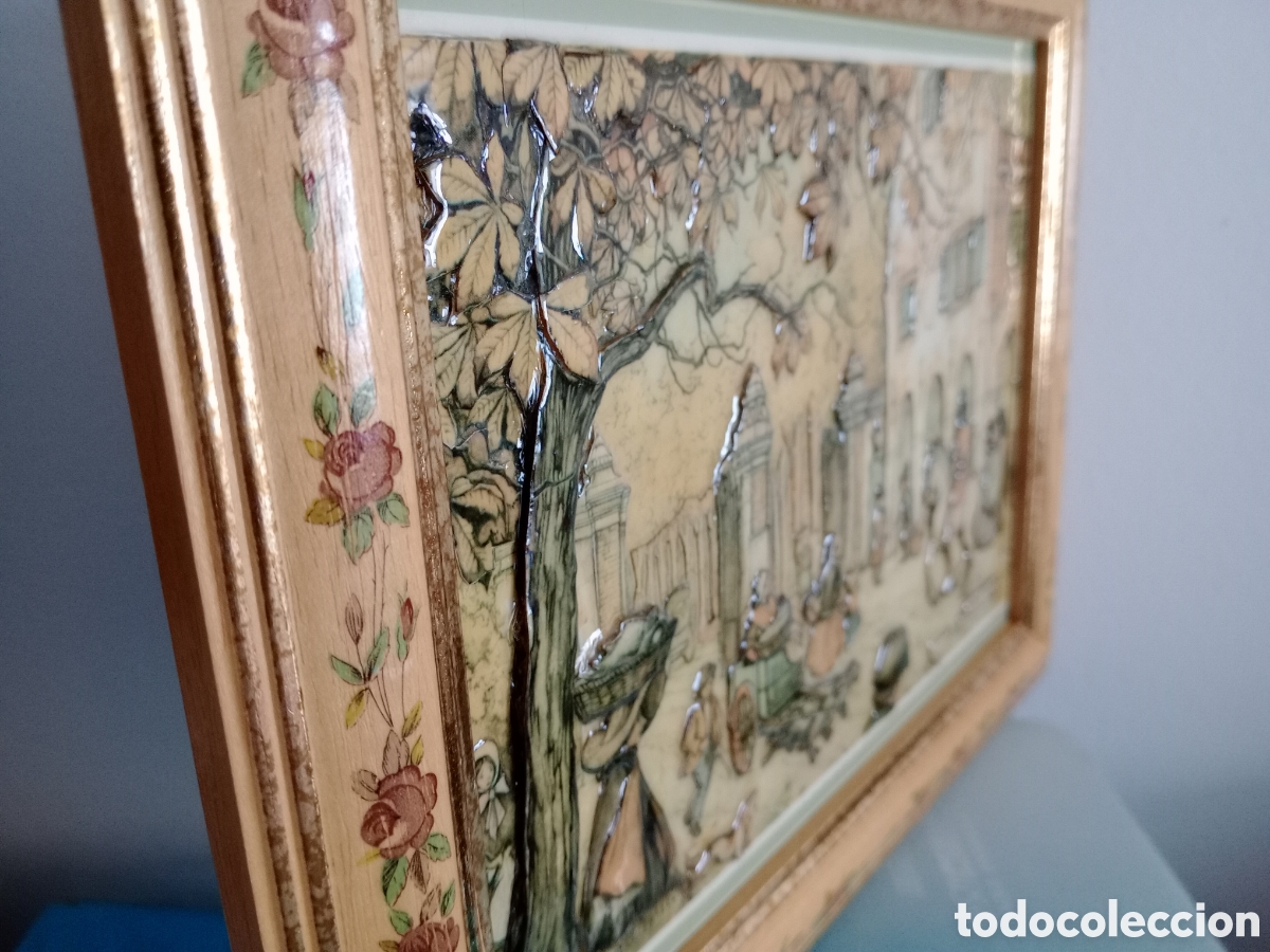 Artesan&iacute;a: Cuadro con l&aacute;mina en relieve - Foto 2