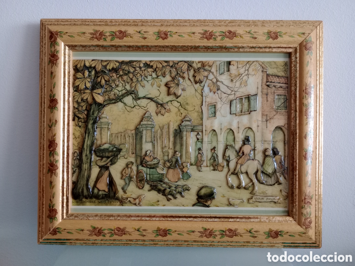 Artesan&iacute;a: Cuadro con l&aacute;mina en relieve - Foto 1