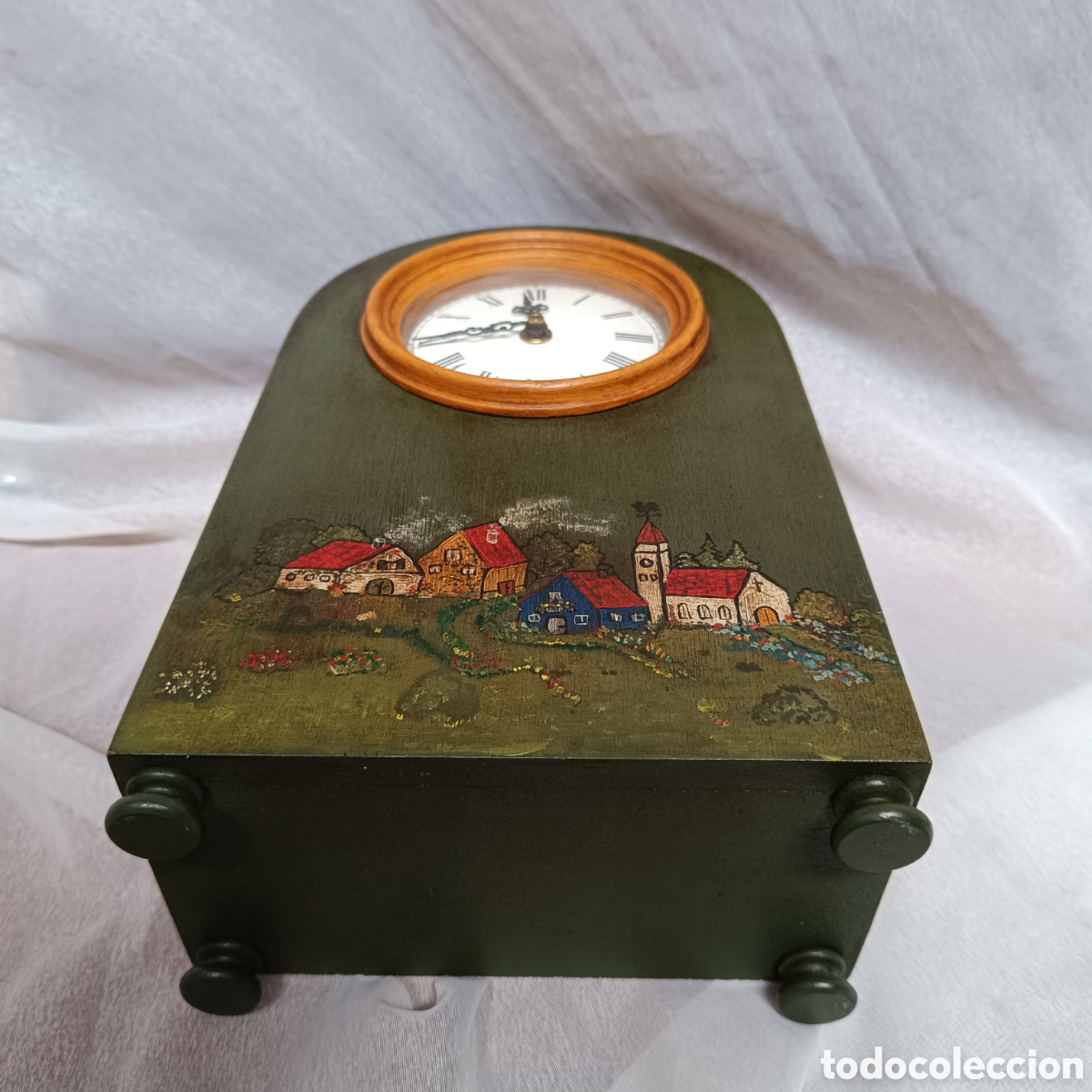 Artesan&iacute;a: Reloj de mesa pintado a mano - Foto 2