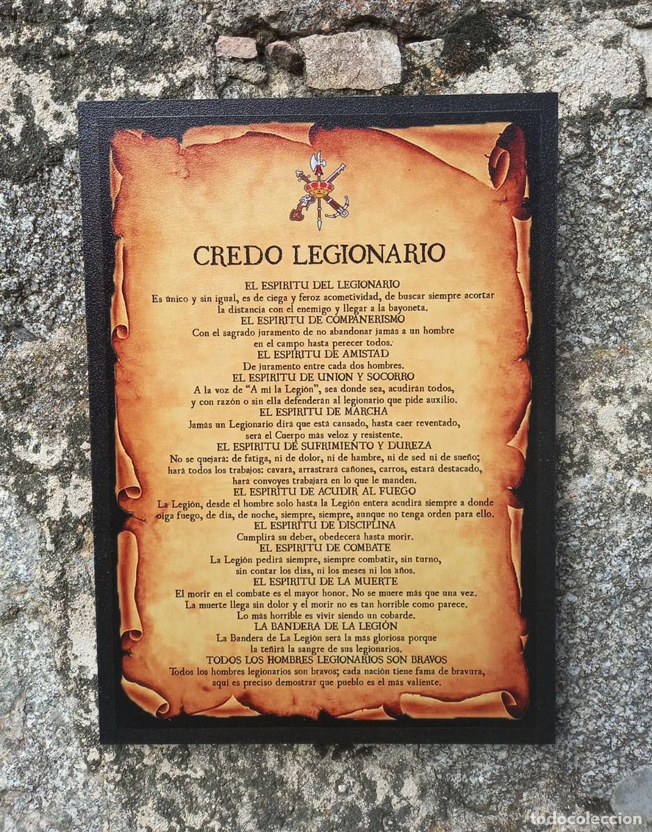 Artesan&iacute;a: Cuadro El Credo Legionario - Foto 2