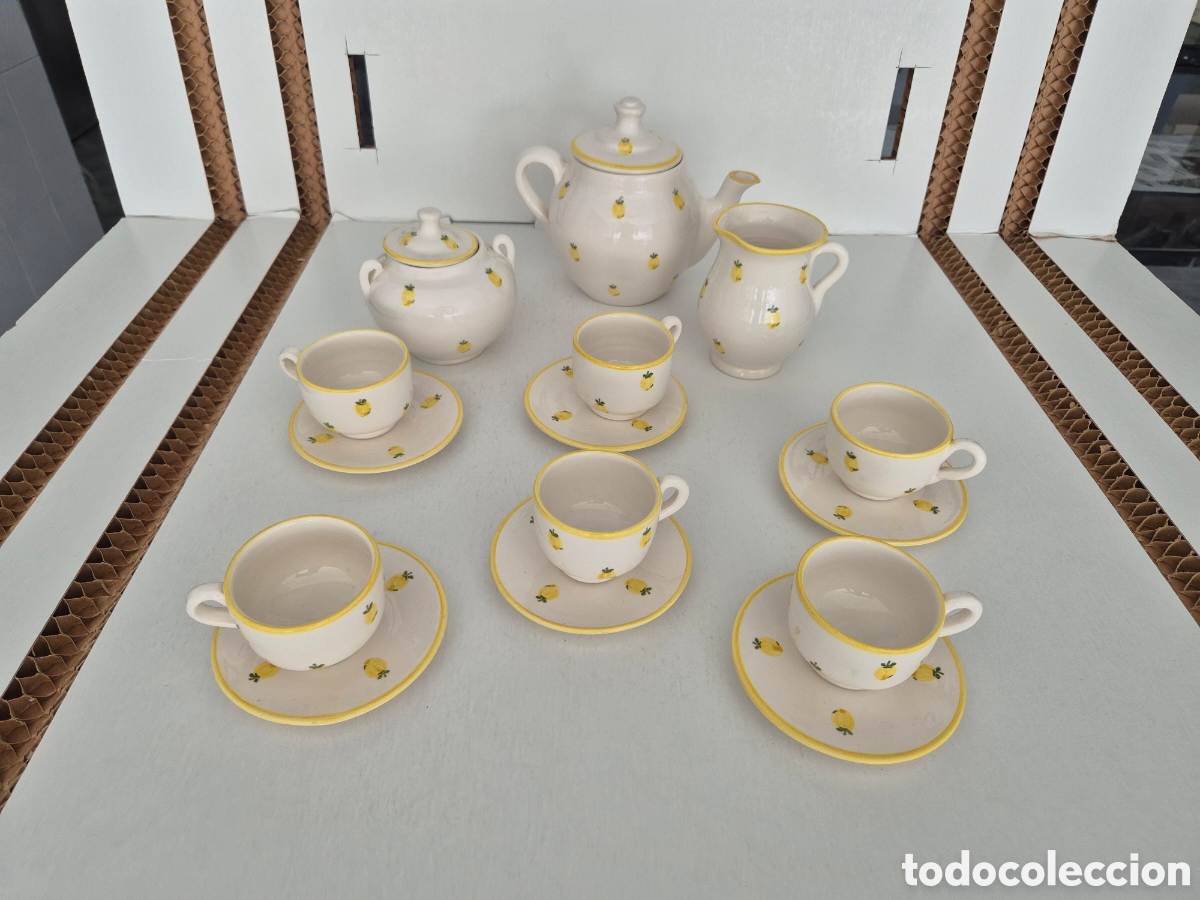 Artesan&iacute;a: Juego caf&eacute;/ t&eacute; limones - Foto 2