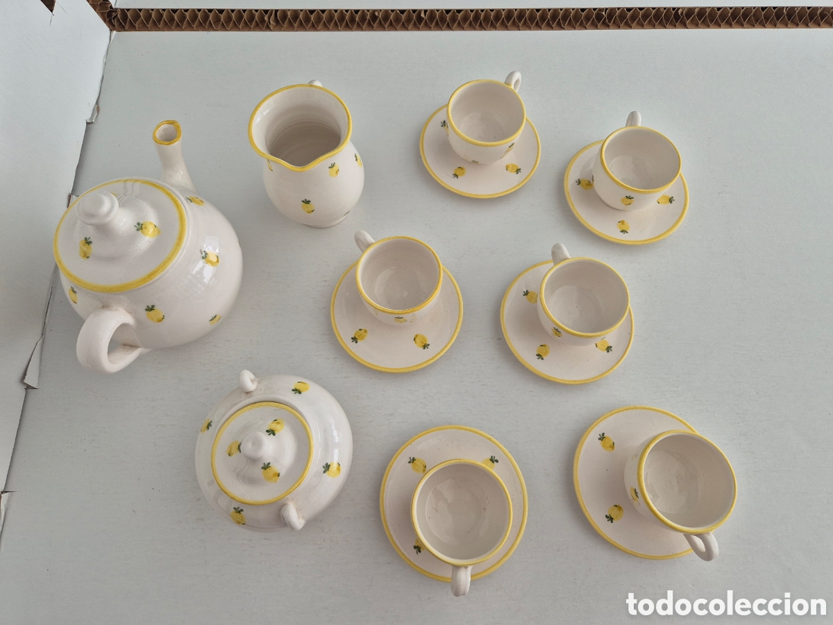 Artesan&iacute;a: Juego caf&eacute;/ t&eacute; limones - Foto 6