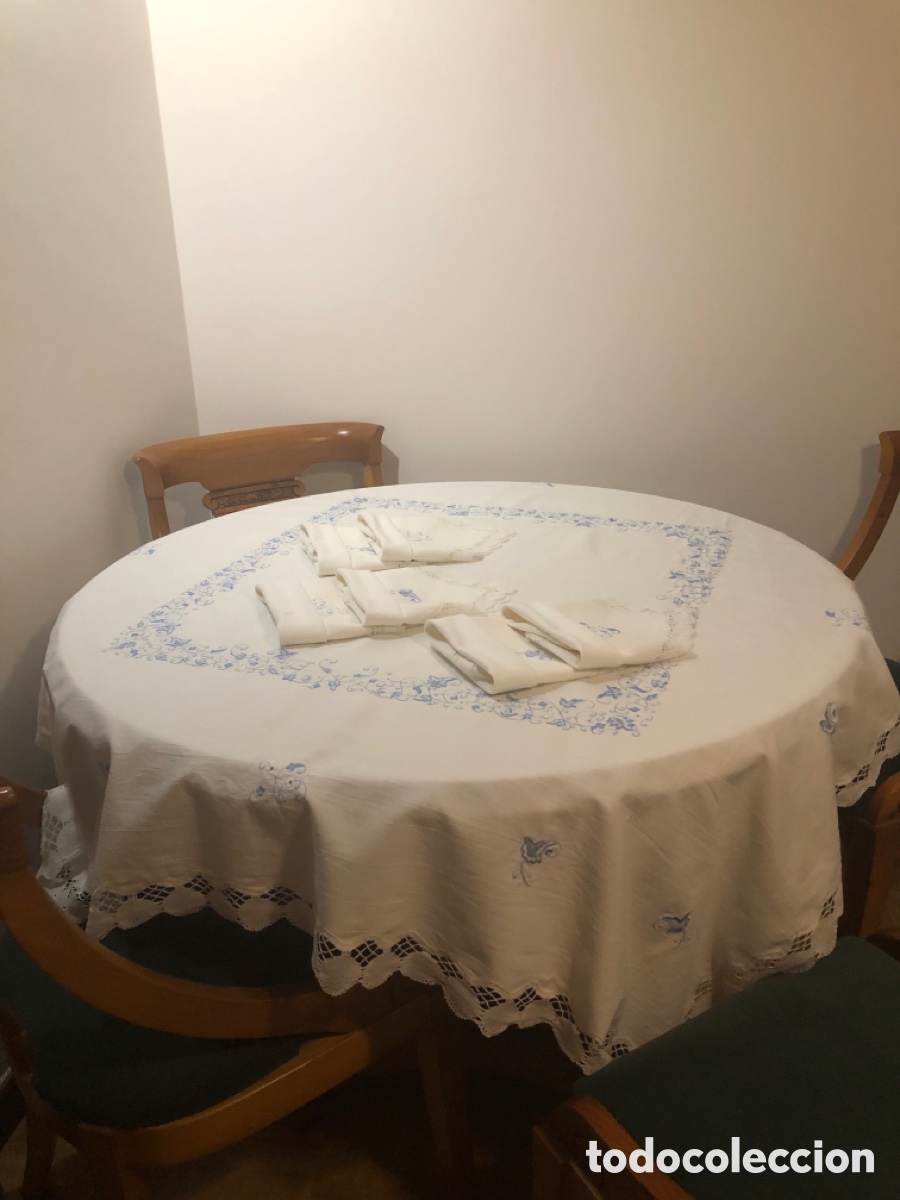 Artesan&iacute;a: Mantel bordado y encaje - Foto 5