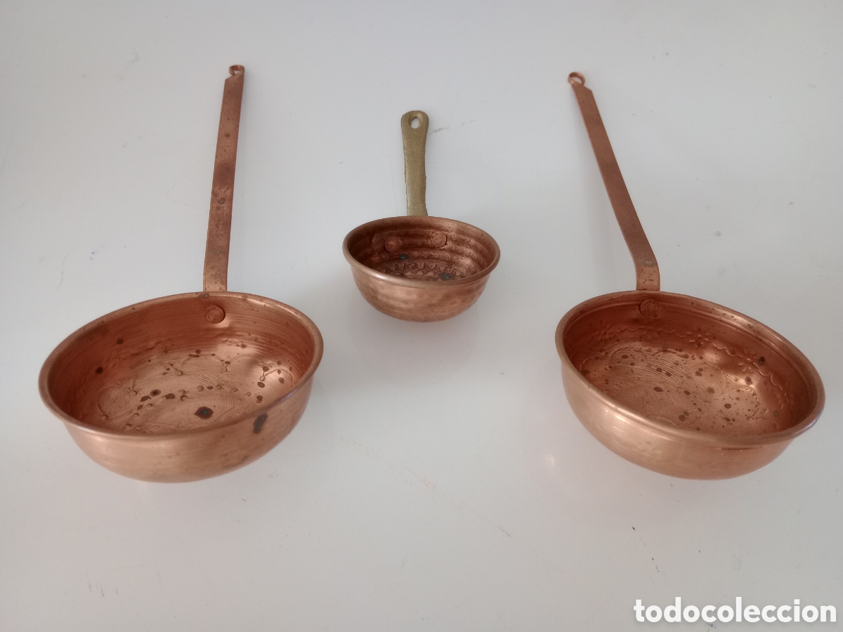 Artesan&iacute;a: 3 mini sartenes de cobre - Foto 1