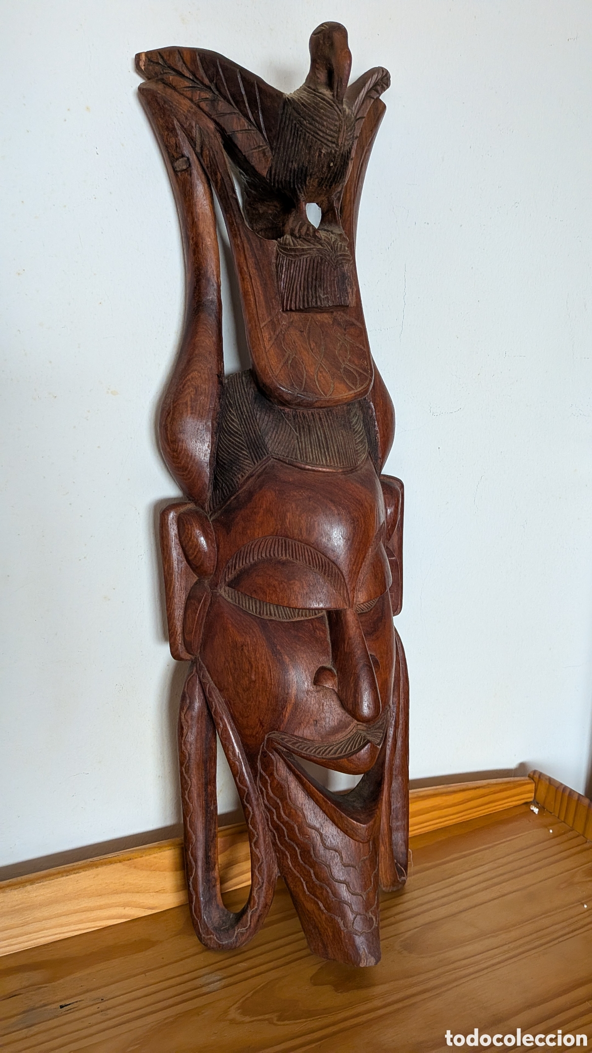 Artesan&iacute;a: M&aacute;scara estilo africano de madera - Foto 2