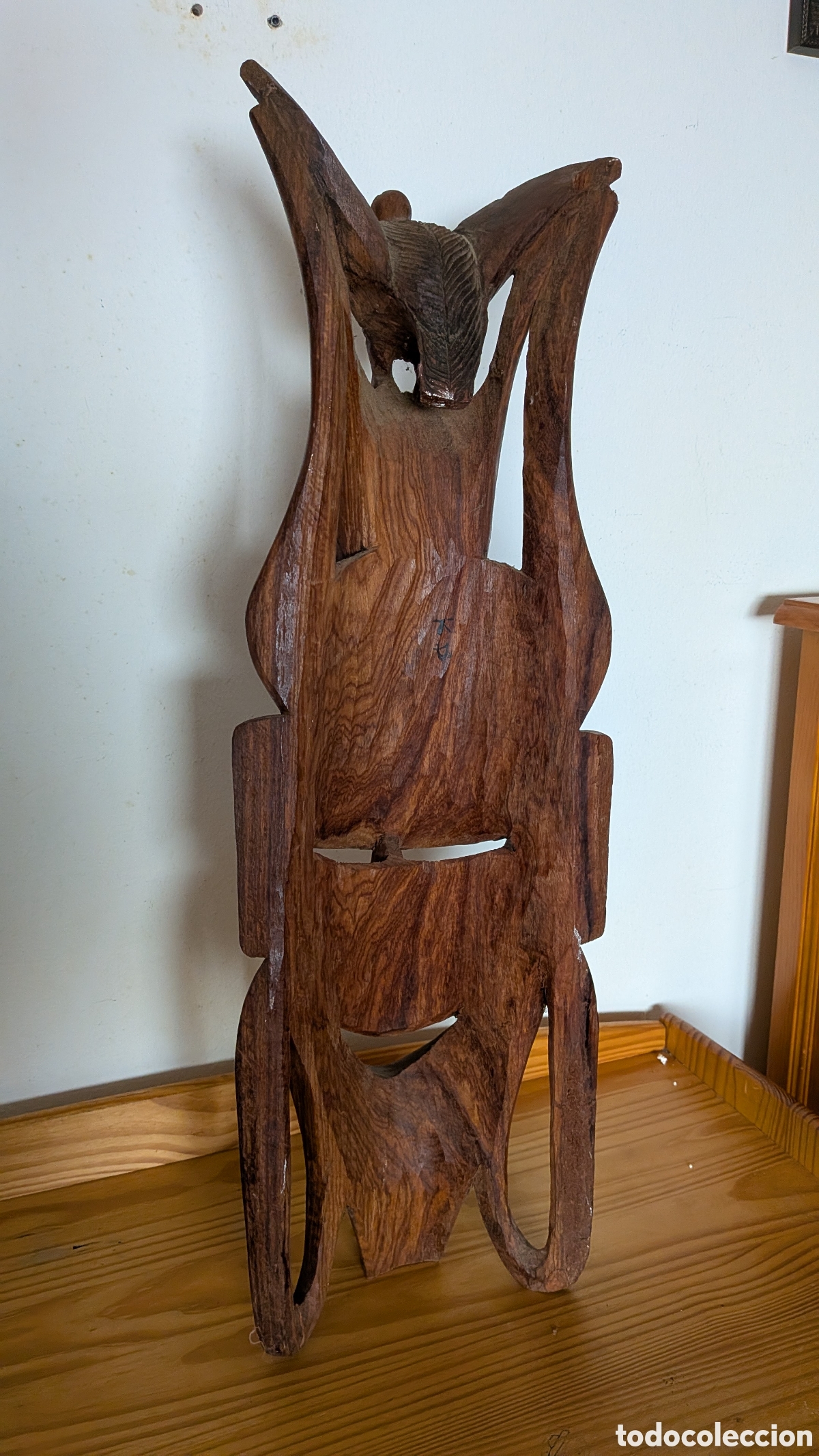 Artesan&iacute;a: M&aacute;scara estilo africano de madera - Foto 4