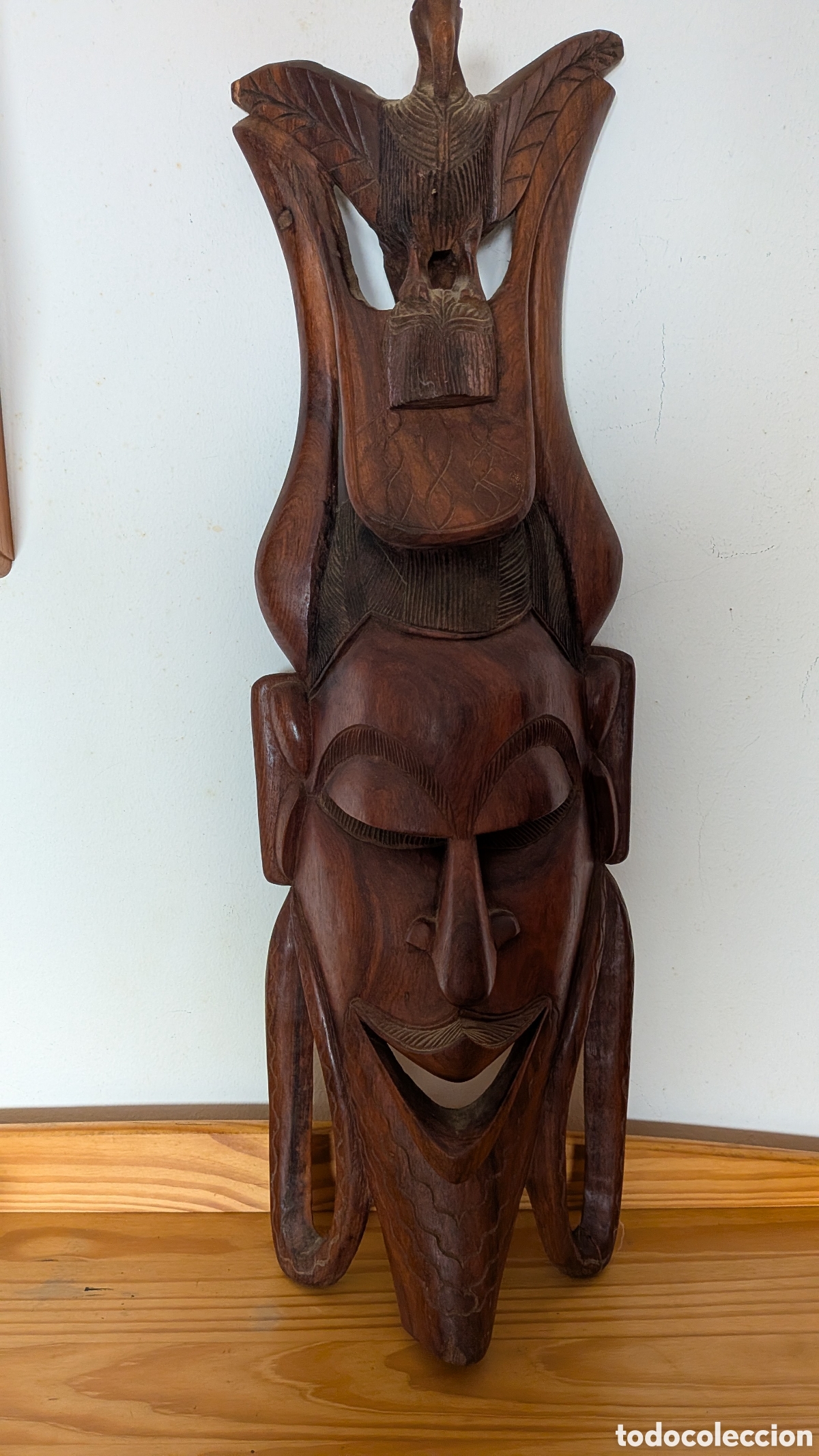 Artesan&iacute;a: M&aacute;scara estilo africano de madera - Foto 1