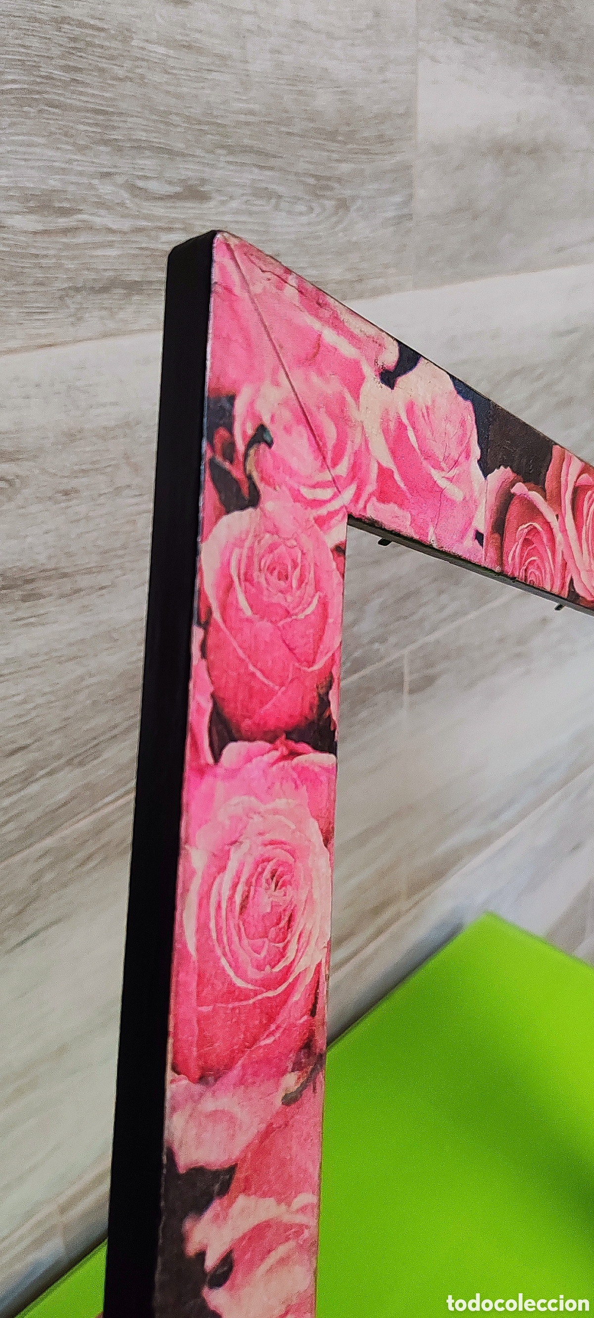 Artesan&iacute;a: Marco estampado rosas rosadas - Foto 6