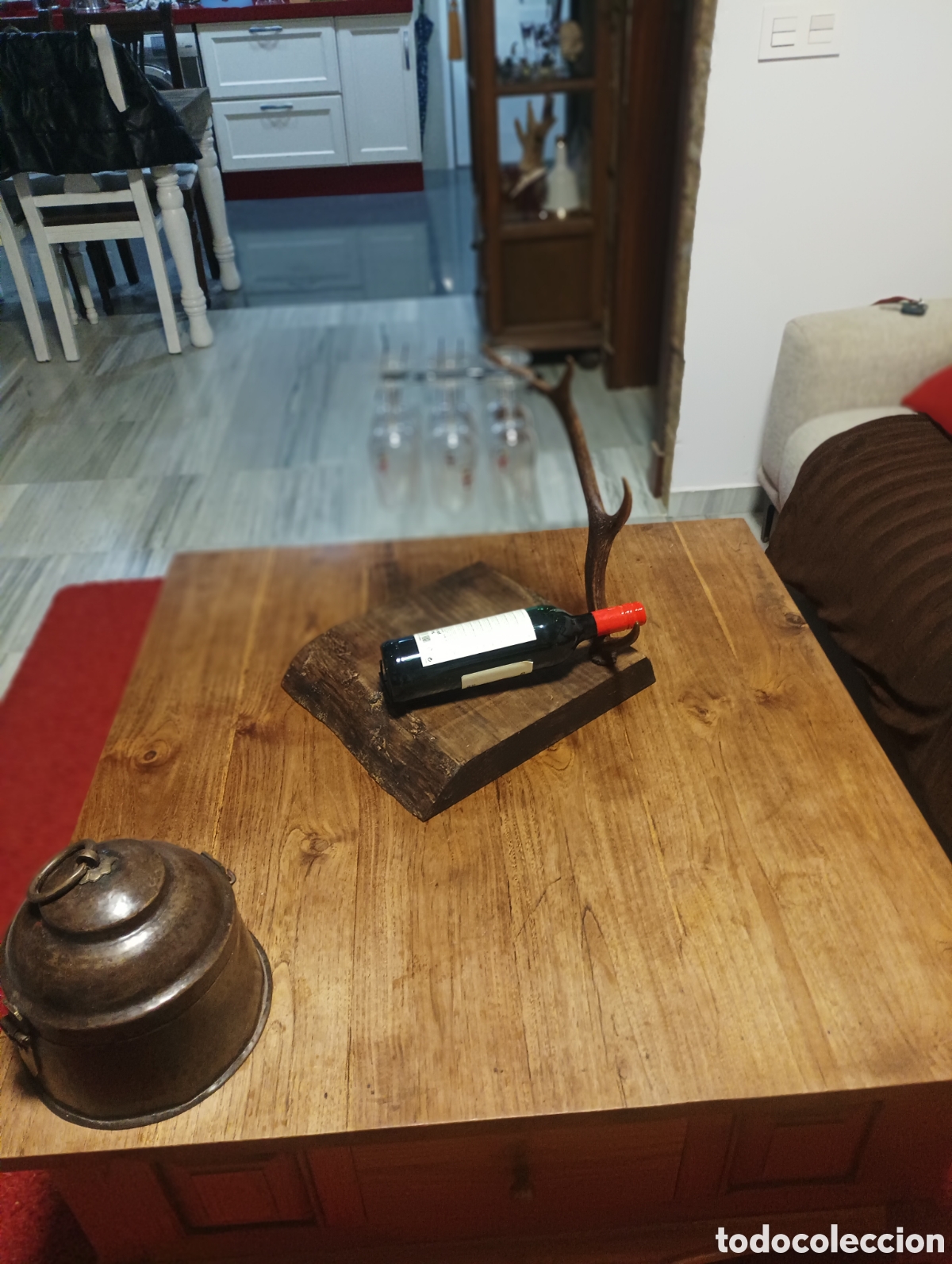 Artesan&iacute;a: Soporte catavinos y botella - Foto 6