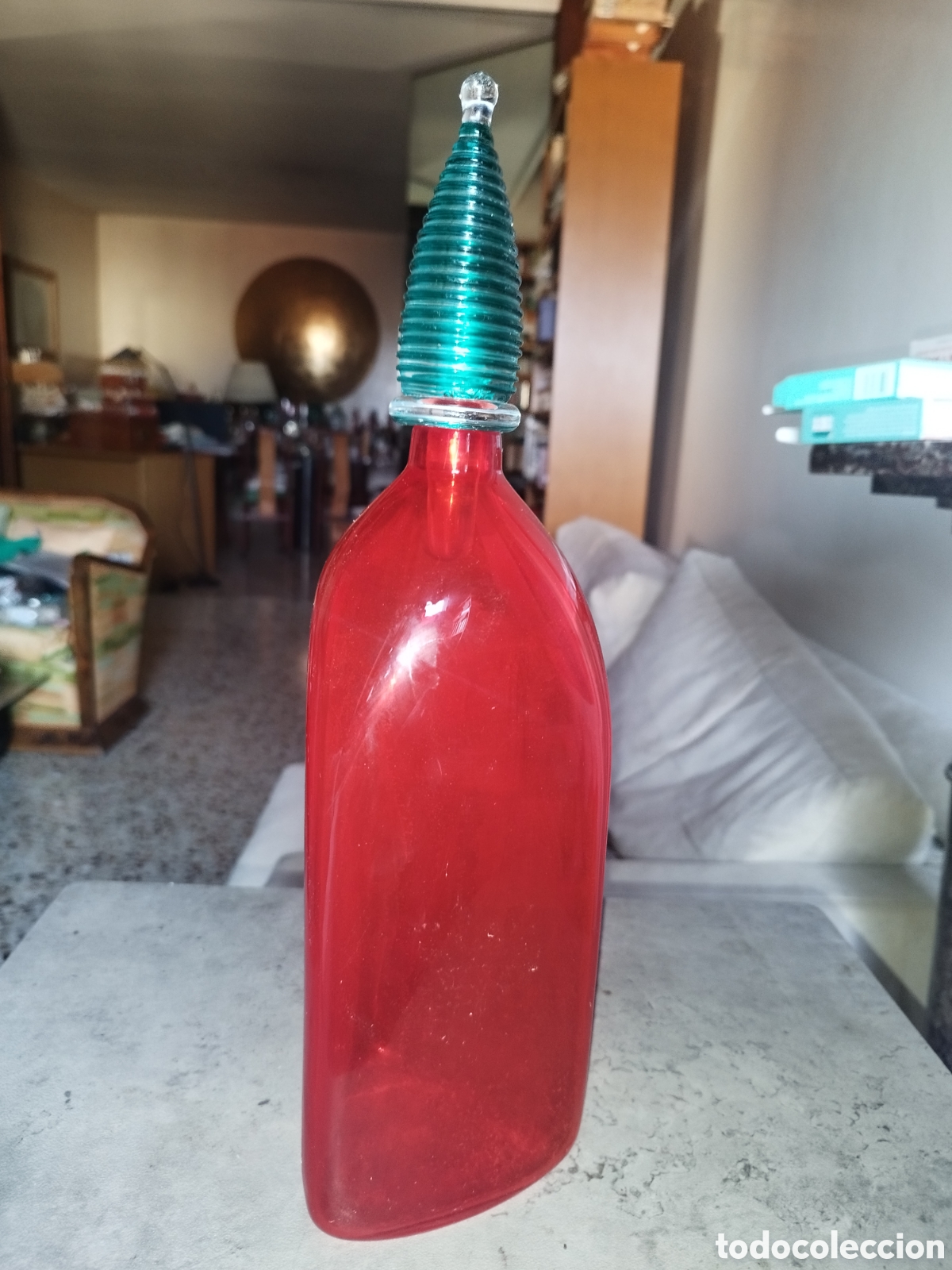 Artesan&iacute;a: Botella de vidrio murano - Foto 3