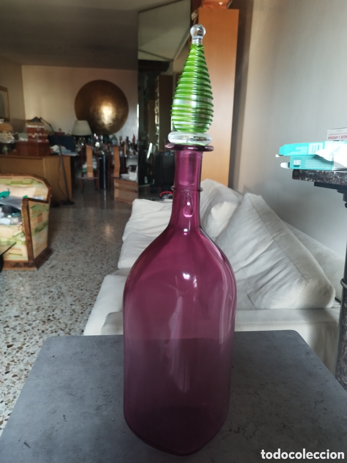 Artesan&iacute;a: Botella de vidrio murano - Foto 8