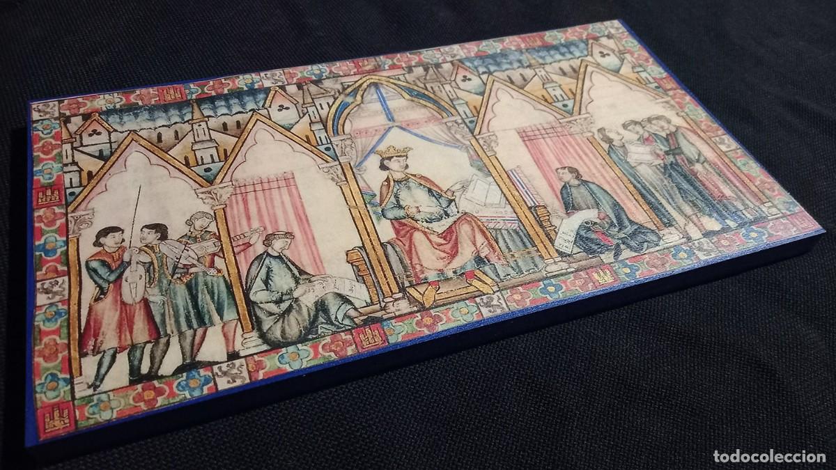 Artesan&iacute;a: Cuadro Corte de Alfonso X El Sabio - Foto 4