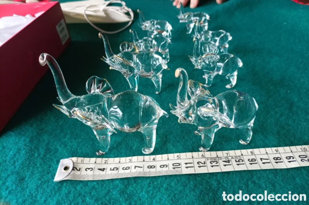 Artesan&iacute;a: 8 Elefantes de cristal - Foto 4
