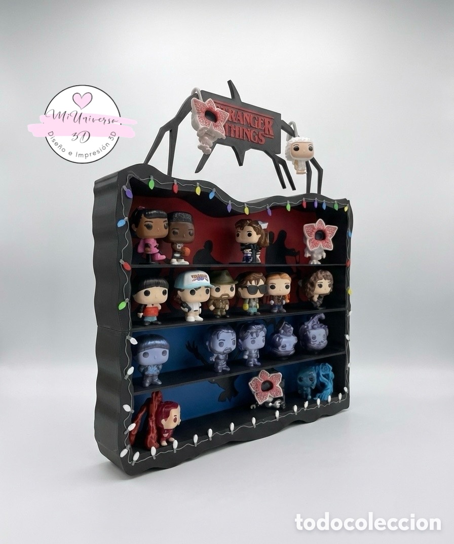 Artesan&iacute;a: Expositor figuras Stranger Things Kinder Joy - Foto 2