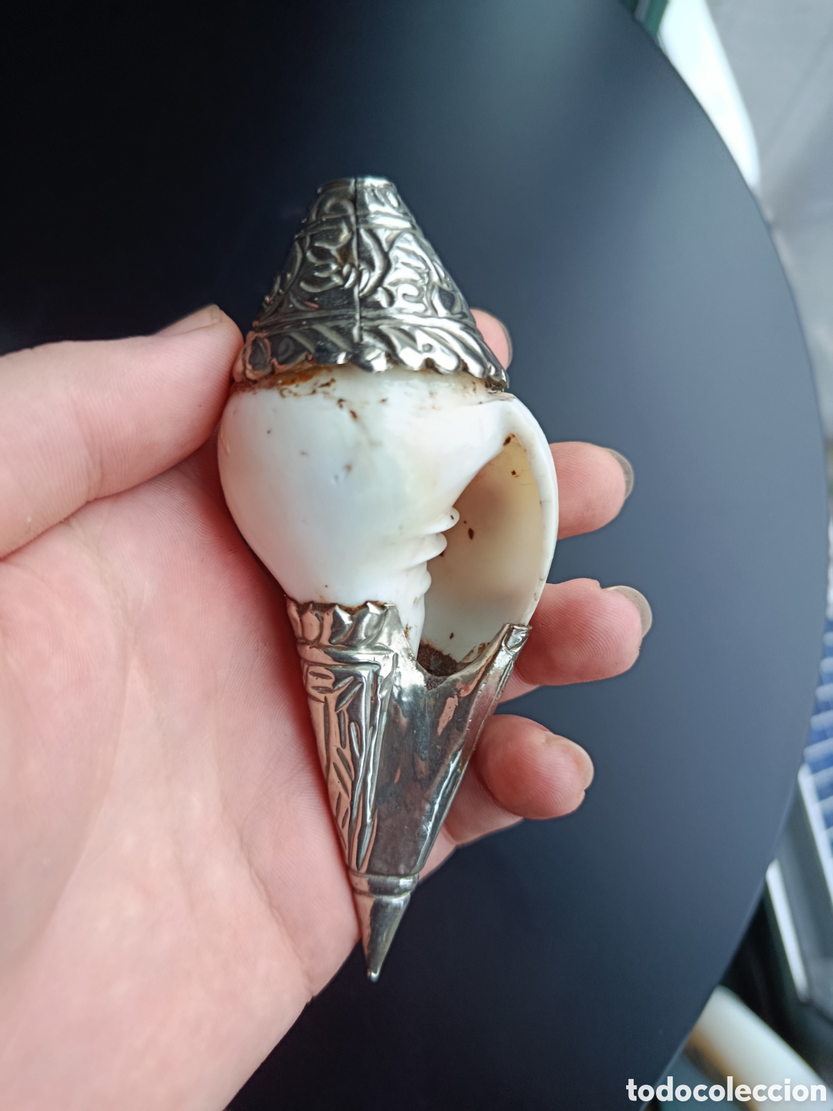 Artesan&iacute;a: CARACOLAS TIBETANAS CON PLATA - Foto 2
