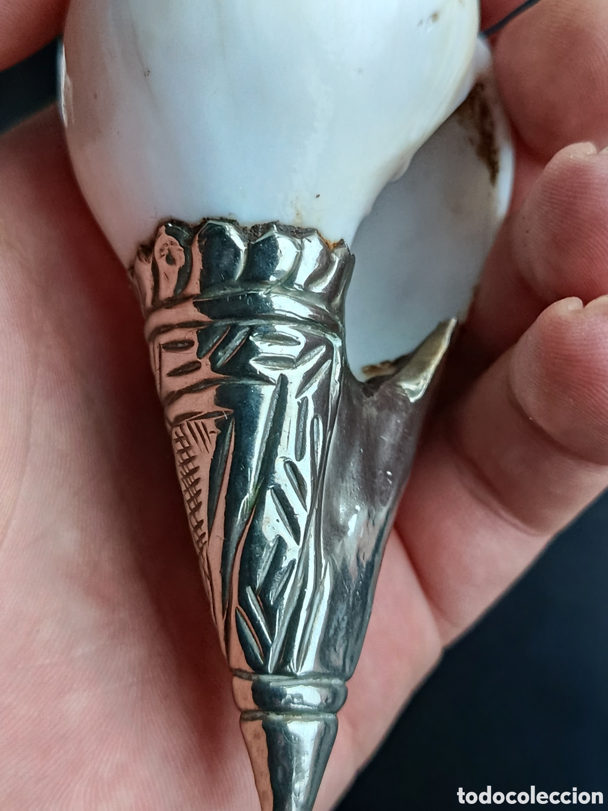 Artesan&iacute;a: CARACOLAS TIBETANAS CON PLATA - Foto 3