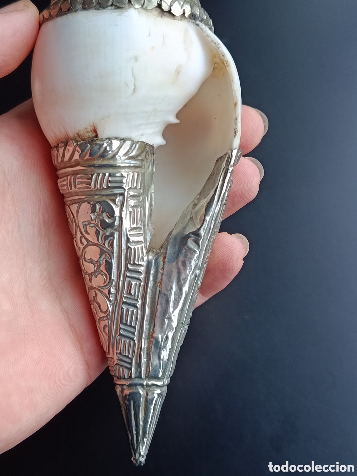 Artesan&iacute;a: CARACOLAS TIBETANAS CON PLATA - Foto 8