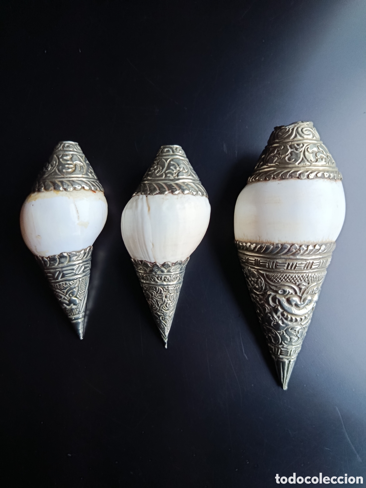 Artesan&iacute;a: CARACOLAS TIBETANAS CON PLATA - Foto 1