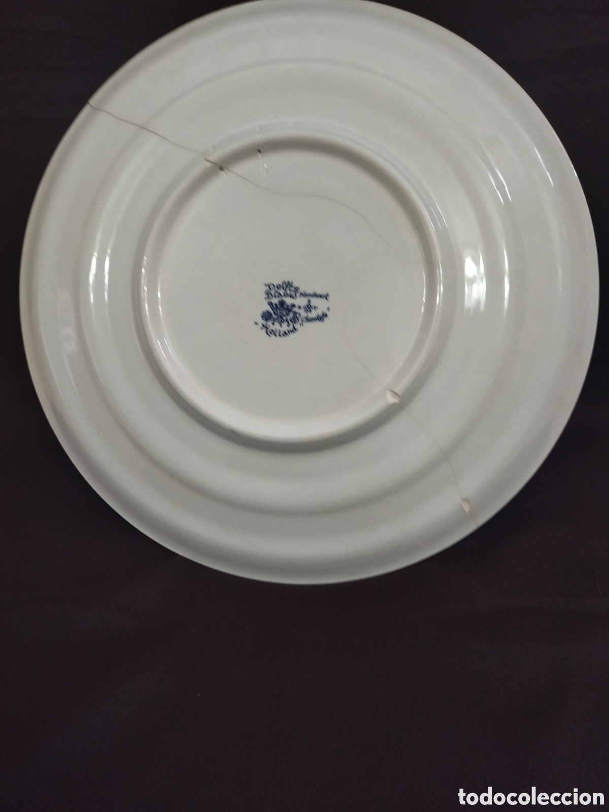 Artesan&iacute;a: Plato redondo de loza Delft - Foto 2