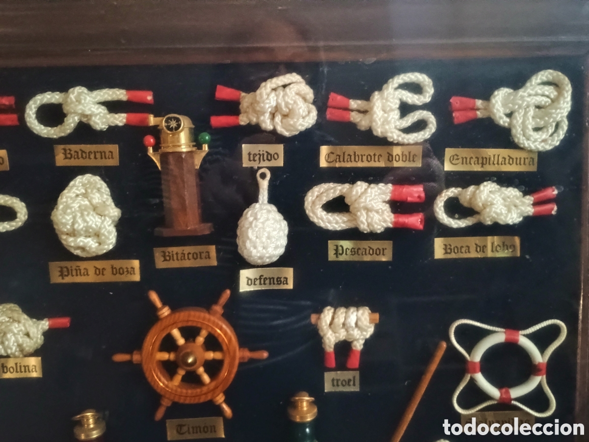 Artesan&iacute;a: Cuadro de nudos y elementos marineros - Foto 5