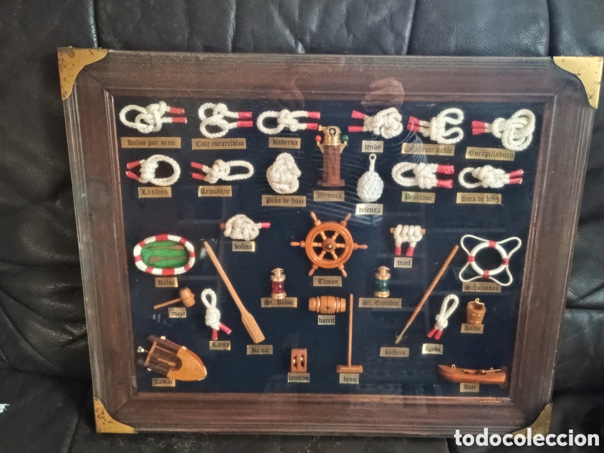 Artesan&iacute;a: Cuadro de nudos y elementos marineros - Foto 6