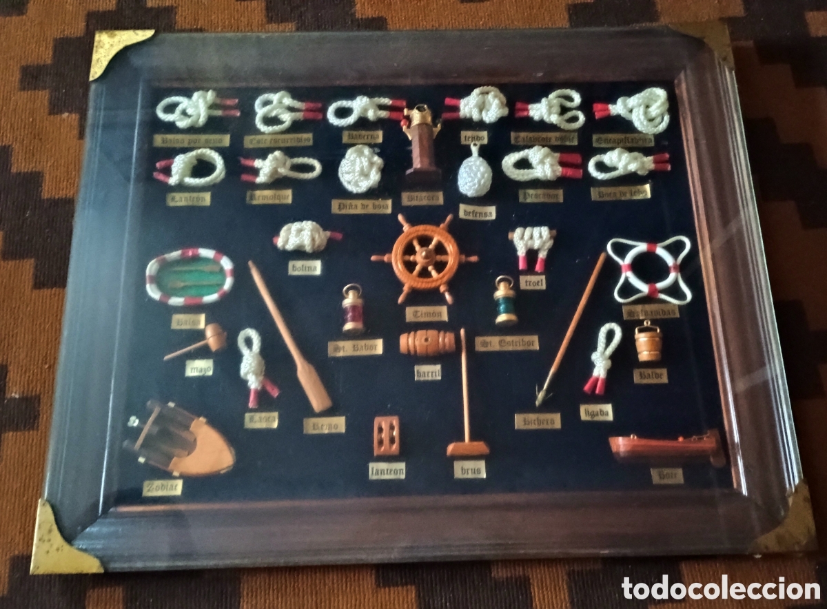 Artesan&iacute;a: Cuadro de nudos y elementos marineros - Foto 7