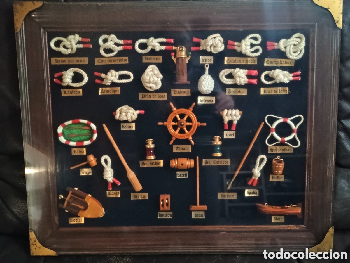 Artesan&iacute;a: Cuadro de nudos y elementos marineros - Foto 1