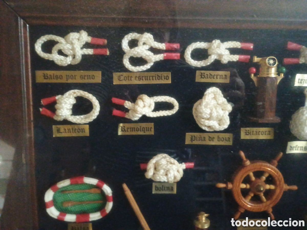 Artesan&iacute;a: Cuadro de nudos y elementos marineros - Foto 2