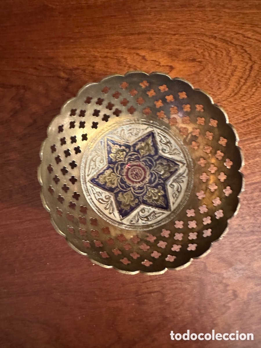 Artesan&iacute;a: Cuenco lat&oacute;n decoraci&oacute;n india - Foto 1