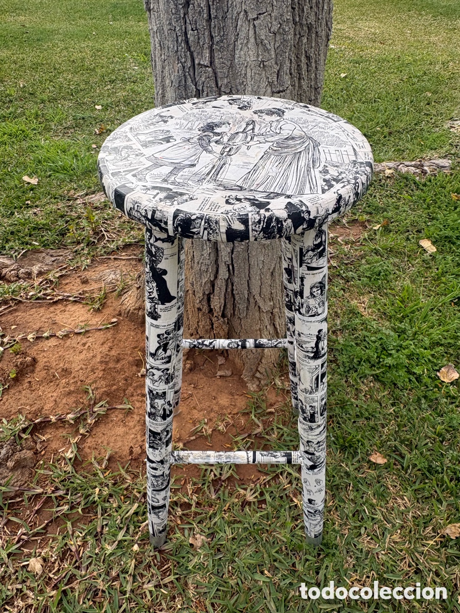 Artesan&iacute;a: TABURETE POP DECOUPAGE - Foto 4