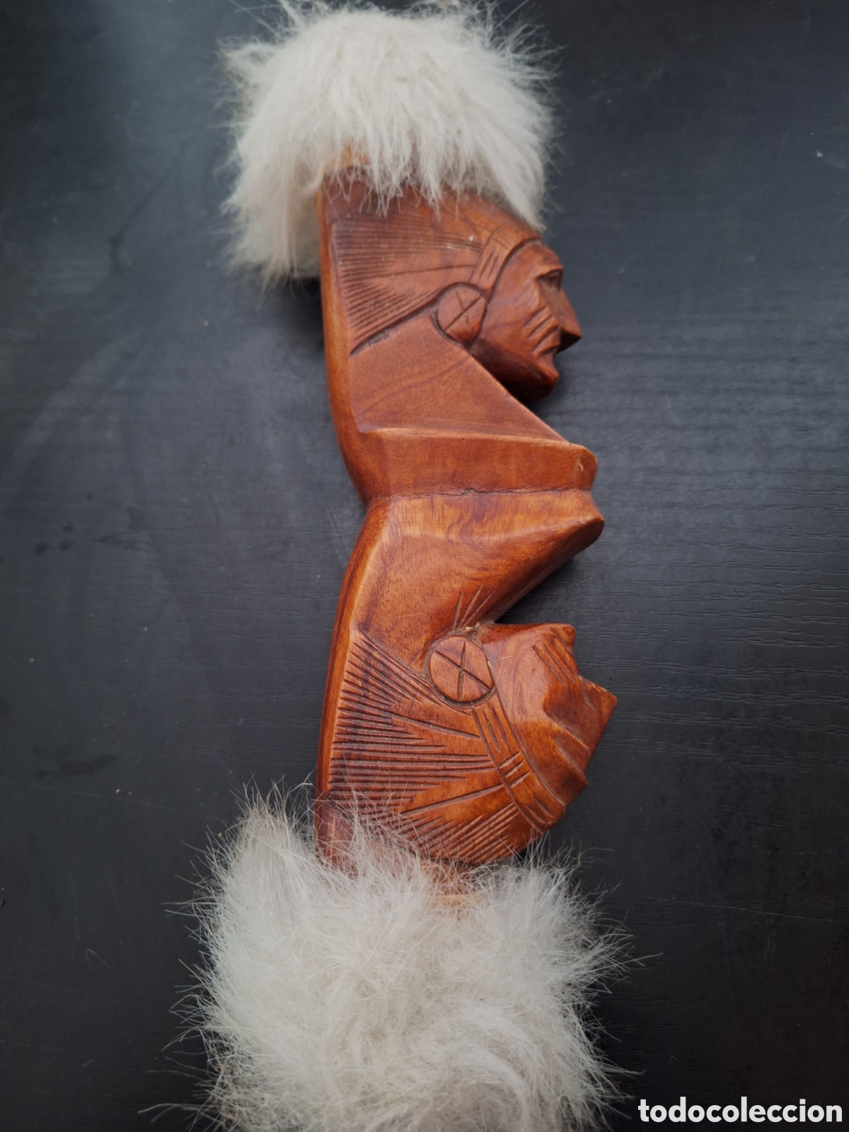 Artesan&iacute;a: Totem indio con pelo - Foto 3